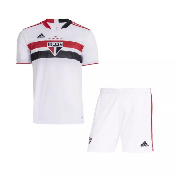 Camiseta São Paulo 1ª Kit Niño 2021 2022 Blanco